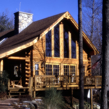 Real Log Home Cabin Model
