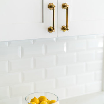 Two Tone White and Grey Kitchen