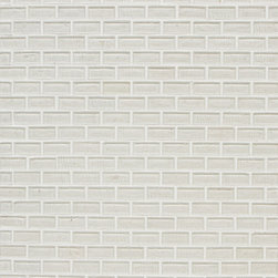 Mantra Mini-Brick Mosaic in Lotus Gloss - Tile