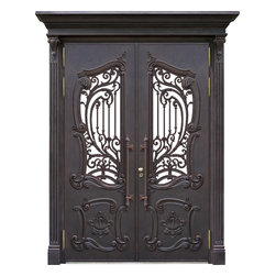 Neo-Classical Double Entry Doors - Front Doors