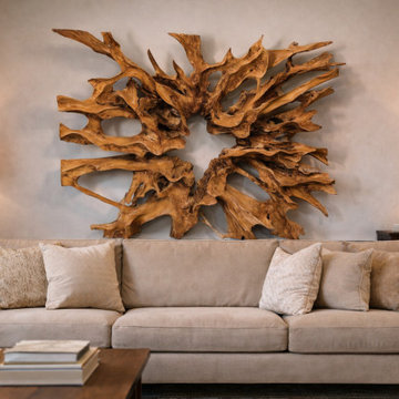 Teak Root Sculpture – Natural Wood Art & Interior Decor