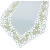Spring Garden 15"x72" Embroidered Collection Cutwork Table Runner