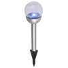Elegant Lighting LDOD3002-4PK Allium 3"W Solar LED Center Mount - Silver