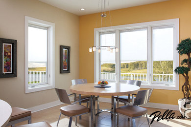Inspiration for a contemporary dining room remodel in Cedar Rapids