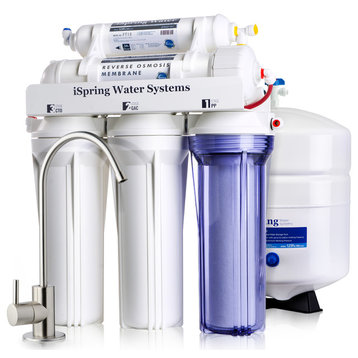 iSpring RCC7 Under Sink 5-Stage Reverse Osmosis Drinking Water Filtration System