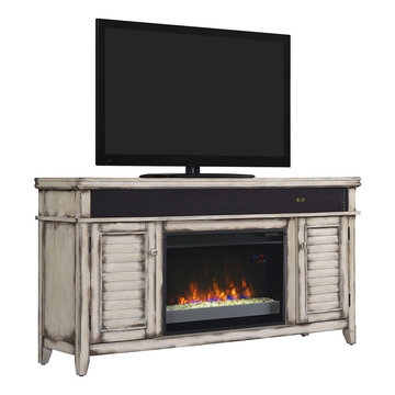 Classic Flame Simmons Electric Fireplace Entertainment Center in Country White