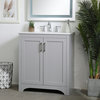 30" Single Bathroom Vanity, Gray, Vf17030Gr