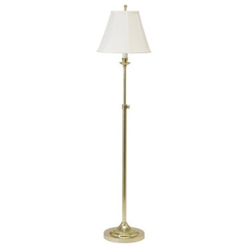House of Troy Club CL201-PB 1 Light Floor Lamp in Polished Brass