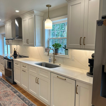 Fusion Dove and Timber Kitchen