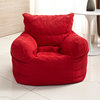 Small Corduroy Arm Chair Bean Bag, Red