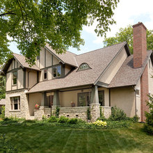 Front exterior and portico addition
