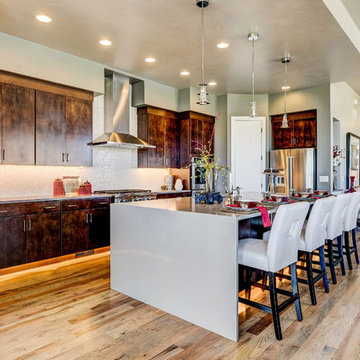 Earthy Open Kitchen