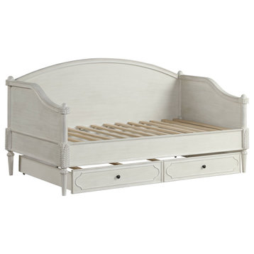 ACME Lucien Full Daybed  in Antique White Finish