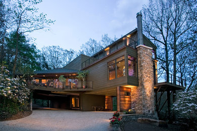 Example of a trendy exterior home design in Nashville