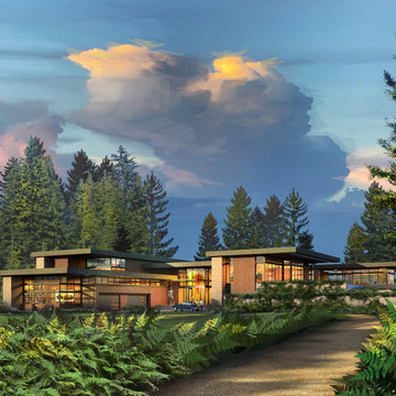 Luxury Expansive Home with Massive Stone Walls