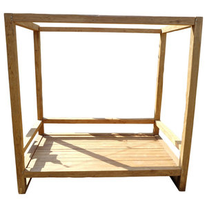 Bamboo Daybed With Canopy Tropical Daybeds By Zero Emission World Jaxon Teak Poster Daybed