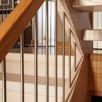 Open Rise White Oak with Stainless Steel