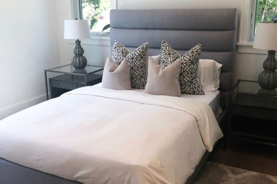Bedroom - contemporary bedroom idea in Cedar Rapids