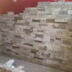 Stone Shower using light weight Texas stone - Products