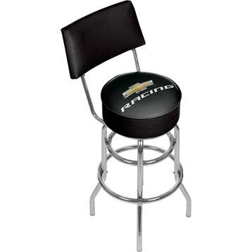 Chevrolet Swivel Bar Stool With Back, Chevy Racing