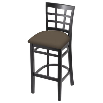 3130 30 Bar Stool with Black Finish and Canter Earth Seat