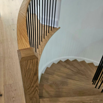 Project #110 | Beautiful Curved Staircase with Circular Balcony