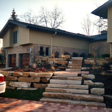 Garage and landscaping addition to Oak Brook Terrace home
