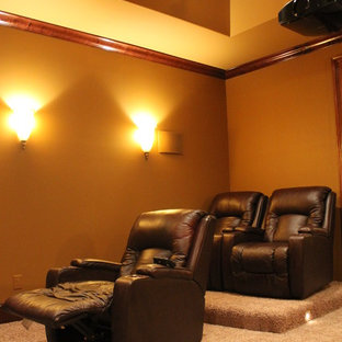 Elegant home theater photo in Birmingham