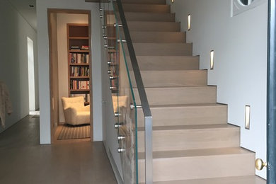 Inspiration for a modern staircase remodel in DC Metro