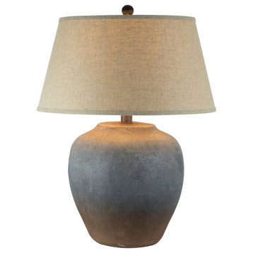 Hydrocal 27.5" Table Lamp, Gray Rust