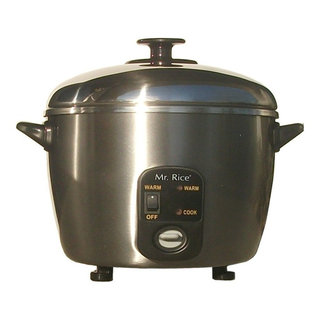 Tayama 20-Cup Rice Cooker with Food Steamer and Stainless Steel