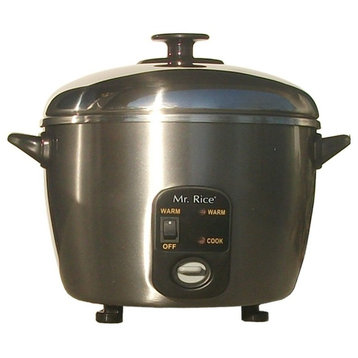 3-Cups Stainless Steel Rice Cooker / Steamer