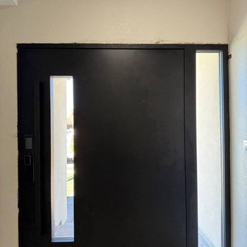 Pivot Door Axis 1133 with camera smart lock