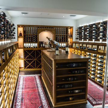 Perfectly Sealed Wine Cellar with Luxurious Custom Cabinetry in Miami