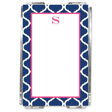 Notesheets In Acrylic Ann Tile Single Initial, Letter R