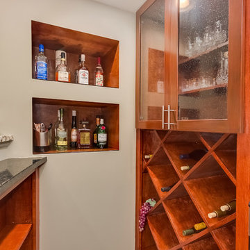 Basement Wine Rack and Niche Shelves