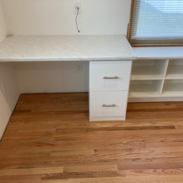 Small desk with file cabinet