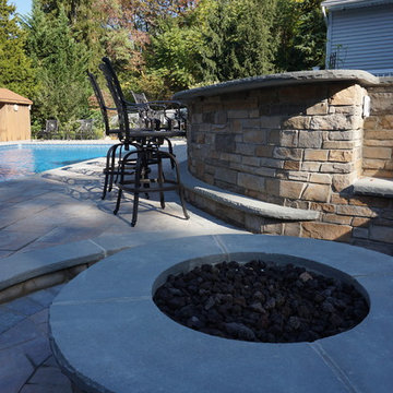 Outdoor Kitchen, Bench seating - Paramus, NJ
