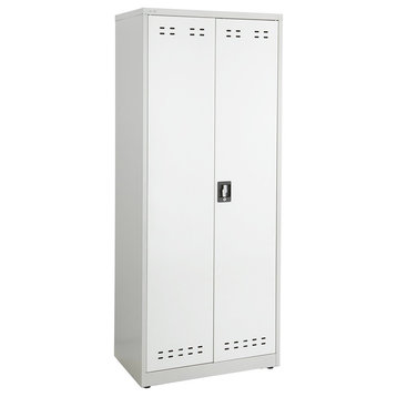 72"H Steel Storage Cabinet Gray