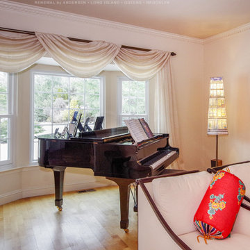 New Windows in Gorgeous Living Room - Renewal by Andersen Long Island, NY