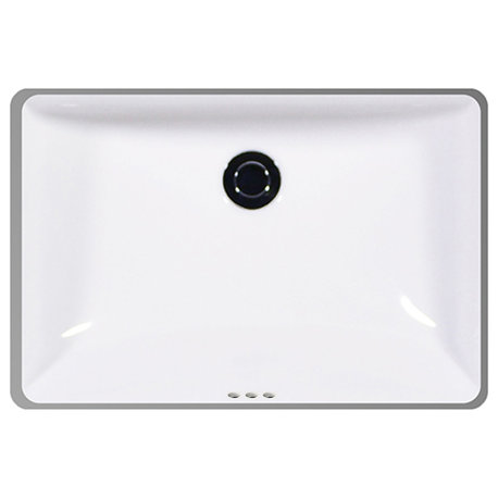 Muse Medium Undermount Lavatory, White
