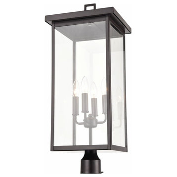 Millennium Lighting 2604-PBZ Barkeley - Four Light Outdoor Post Lantern