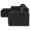 Leo Shadow Gray Fabric Sectional Sofa, Hgsc714