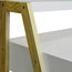 Lean Retro Office Desk/Computer Workstation/Dressing Table, Pine/White