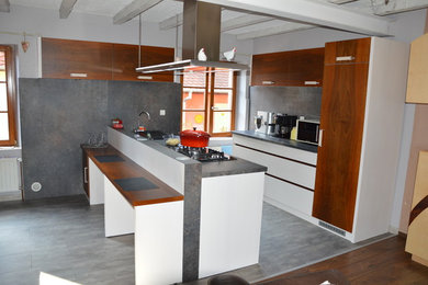 Inspiration pour une cuisine design.