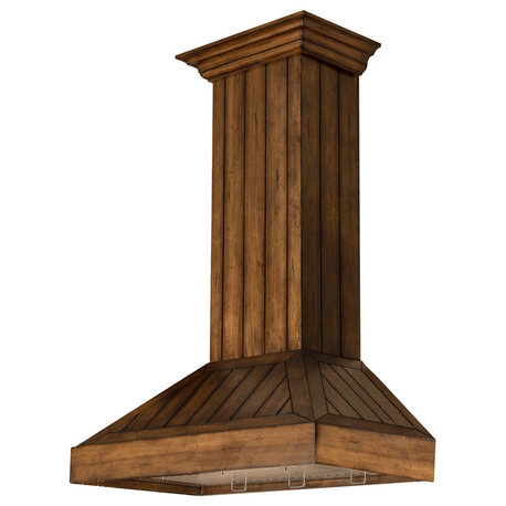 ZLINE 30" Wooden Wall Mount Range Hood in Rustic Light Finish (KPLL-30)