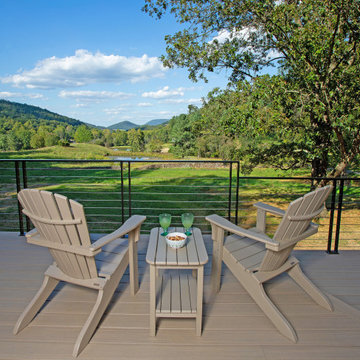 Mountain Retreat Upper Level Deck with Valley Views
