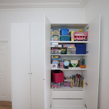 White melamine Storage Cupboard