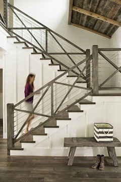 criss cross stair railing