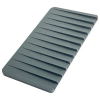 STYLISH Silicone Drying Mat and Trivet, Dark Gray